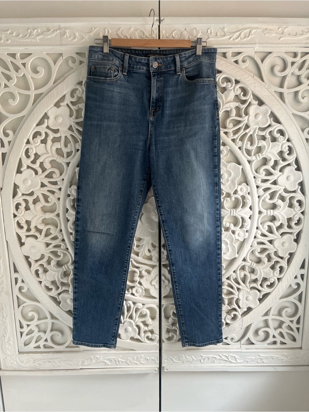 Modern American Mercer Jeans Size 31 Made in USA Medium Wash Straight Leg